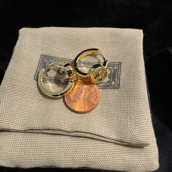 Gucci GG Interlock Gold Hoop Earrings - Picture 1 of 5